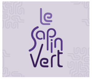 a logo for a civic and cultural house called "le sein vert"