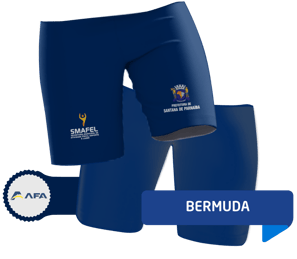 bermuda esportiva ou escolar azul marinho