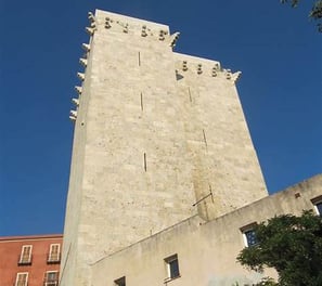 Elephant Tower in the historic centre of Cagliari