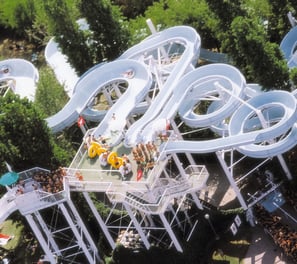 Kamikaze acquafanriccione, scivoli parco acquatico