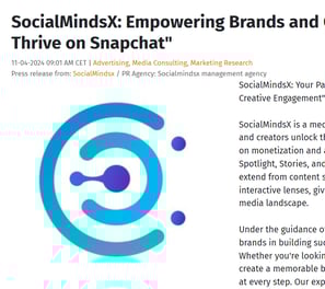a social media article about the social media and social media