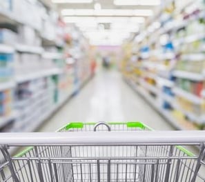 a shopping carton a shopping cartonce in a supermarket