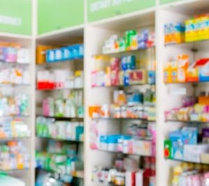 a pharmacy technician in a pharmacy office