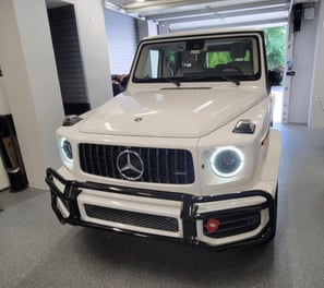 White G-Wagon Mobile Car Detailng Clearwater