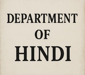 Department of Hindi