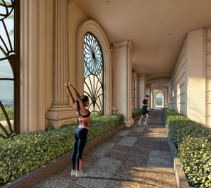 The Bliss Condominium jogging track