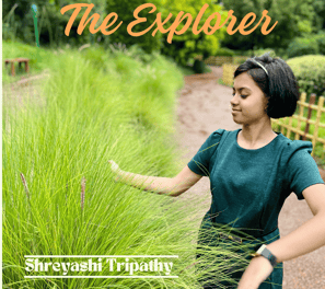 Elegant portrait of Indian pianist and composer Shreyashi Tripathy from her album 'The Explorer'