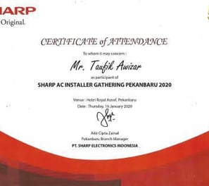 Certificate SHARP