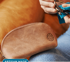 Personalized Leather Gift Make-Up Pouch