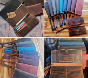 Personalized Leather Gift Wristlet Wallet