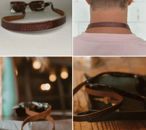 Personalized Leather Gift Sunglasses Strap