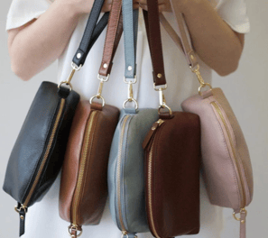 Personalized Leather Gift Clutch Purse