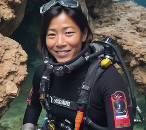 woman in black blazer with brown hair