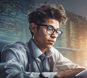 woman in black blazer with brown hair