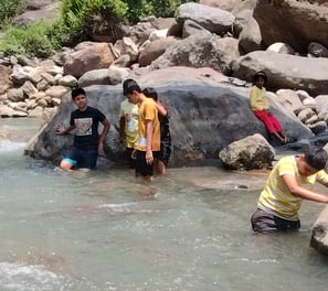 enjoyment in the river