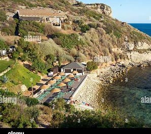 Coastal cliffs at Cape Sant’Elia, near Cagliari