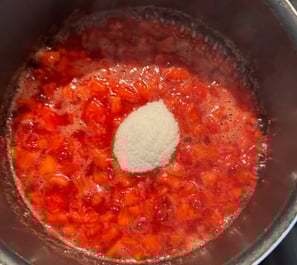composée aux fraises