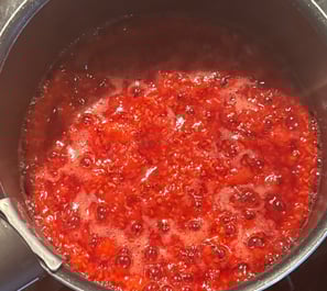 confit de framboises