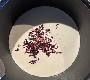 ganache montee a l'hibiscus