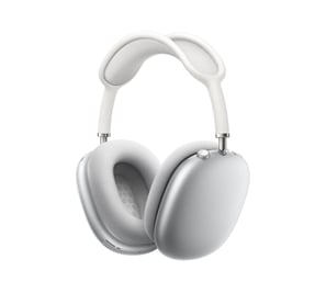 a pair of apple headphones with a white headphones