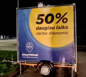 lauko mobili reklama, lauko reklama, politine reklama, reklamine priekaba, priekabos, priekabeles