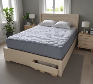Double Divan Bed with Mattress affiliate link.