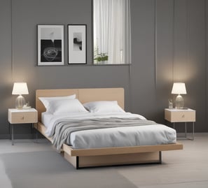 Wood Double Bed & Mattress affilaite link