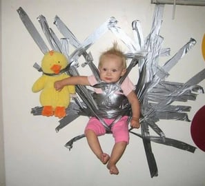 Health Vibes - A wild child gets duct taped to the wall, makes me laugh out loud