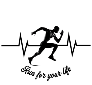 a man running in the dark with a black background