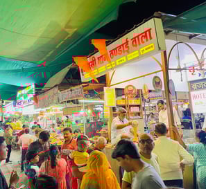 Food at Nathdwara Rajasthan