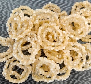 sabudana potato chakli stick green chilli plain red chilli