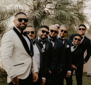 Groom and groomsmen - Mejor cineasta de bodas en Guadalajara,  México
