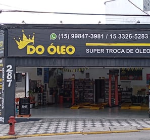 faixada de loja de troca de óleo Do Óleo Sorocaba