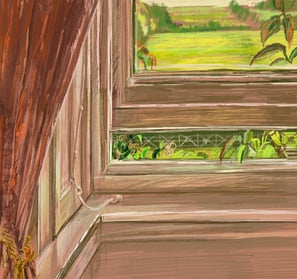 Looking out to the Ivory Avenue at Dumfries House