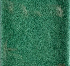 Pierre de lave émaillé vert