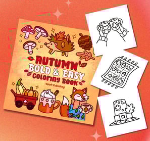 Autumn Coloring Book Bold and Easy