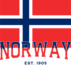 a flag with the words norway on it