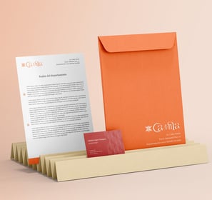 Completed logo, colors, and brand guidelines ready for launch.