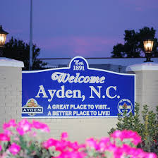 Picture of Town of Ayden, NC sign.