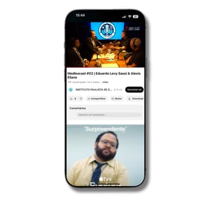 Imagem de celular referente a MedLexCast OES Advogados