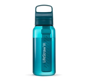 Lifestraw filtering water bottle for travel