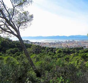 Panoramic view of Cagliari’s Gulf from the hillside