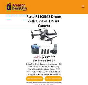 Ruko F11GIM2 Drone with Gimbal+EIS 4K Camera. Best Deal on amazon.com