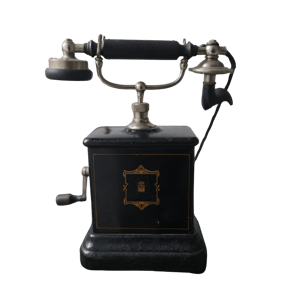 hand crank vintage telephone