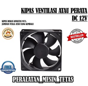 Kipas DC 12Volt 8CM X 8CM untuk mesin tetas