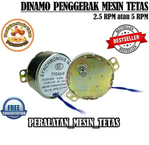 Dinamo Mesin Tetas Ac Dinamo Synchronous 2.5RPM DAN 5RPM