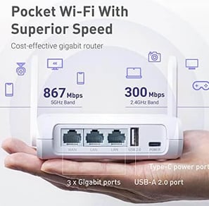 wi-fi speed of GL.iNet GL-SFT1200 (Opal)