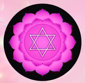 Pink Heart Chakra. Self love, and self care, acceptance, self forgiveness