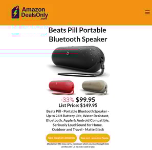 Beats Pill Portable Bluetooth Speaker. Best Deal on amazon.com!