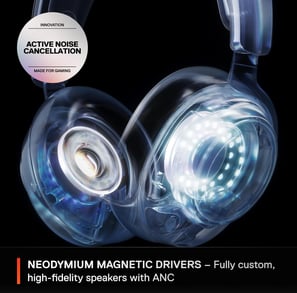 SteelSeries Arctis Nova Pro Wireless Multi-System Gaming Headset - Premium Hi-Fi Drivers - Active Noise Cancellation